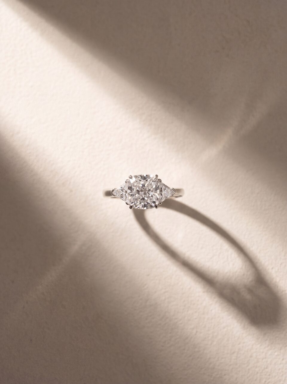 2.80 CTW Cushion Cut Lab Grown Diamond Engagement Ring